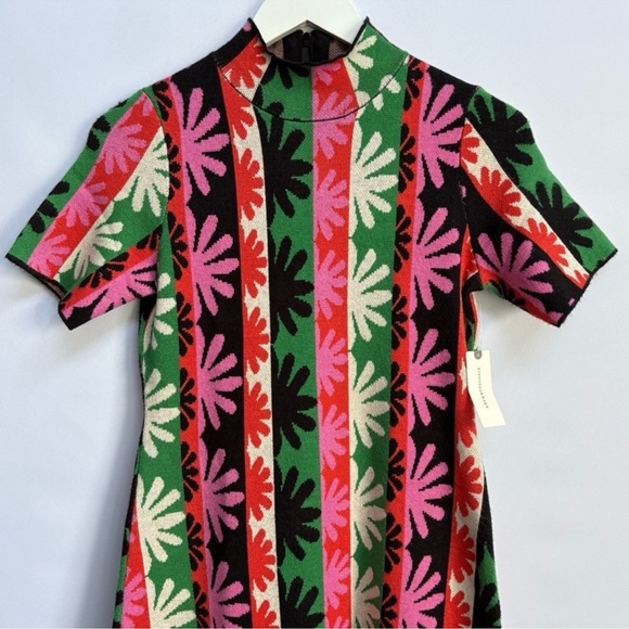 NWT Anthropologie The Nina Short-Sleeve Mock-Neck Mod Mini Dress - Size 3X 🥨 - Picture 8 of 12